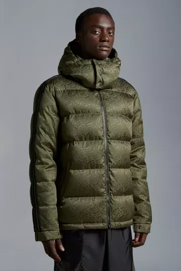 Moncler  X Adidas Originals Alpbach Short Down Jacket - Dark Green