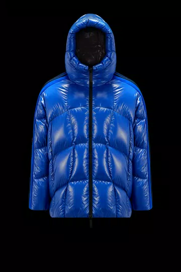 Moncler X Adidas Originals Baiser Short Down Jacket - Blue