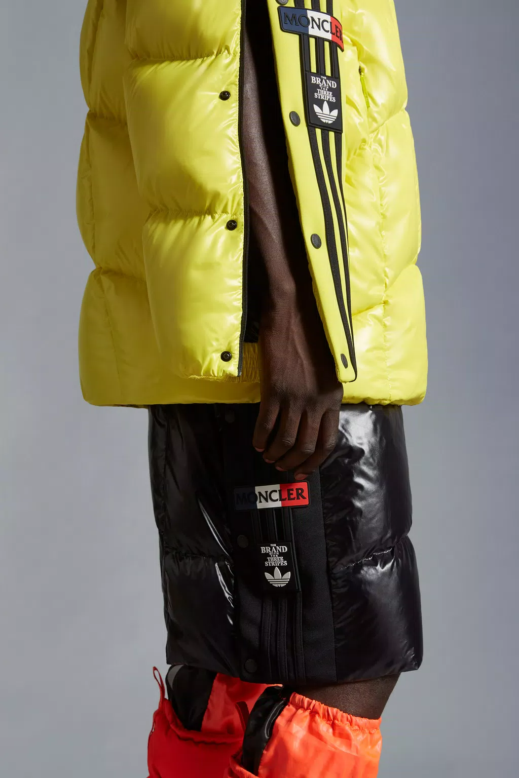 Moncler X Adidas Originals Baiser Short Down Jacket - Bright Yellow