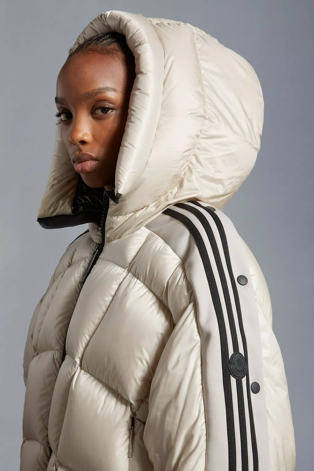 Moncler X Adidas Originals Fusine Short Down Jacket - White