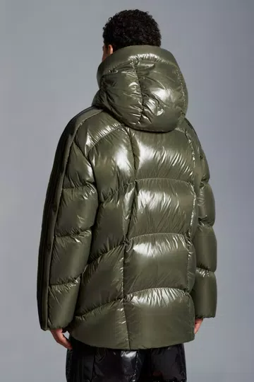 Moncler X Adidas Originals Baiser Short Down Jacket - Dark Green