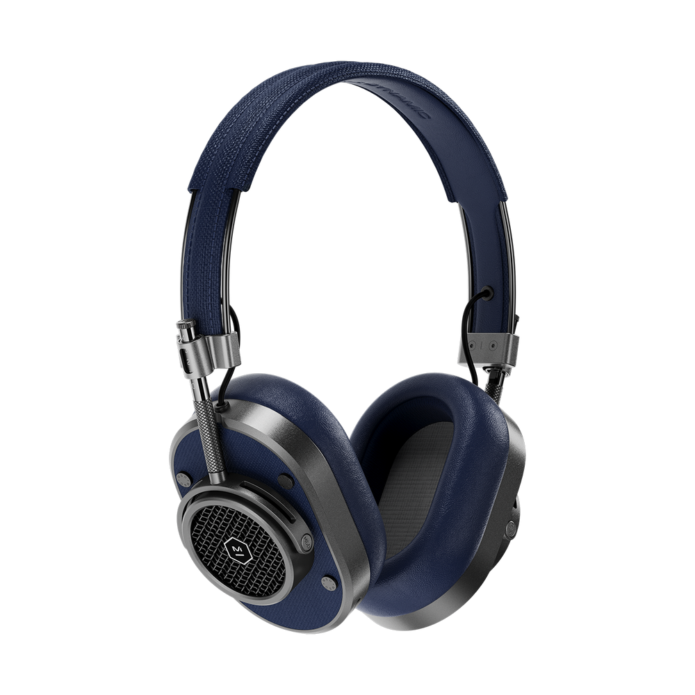 Master & Dynamic MH40 Wireless Wireless Over-Ear Headphones - Gunmetal / Navy Leather