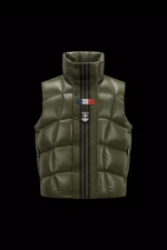 Moncler X Adidas Originals Bozon Down Vest - Dark Green