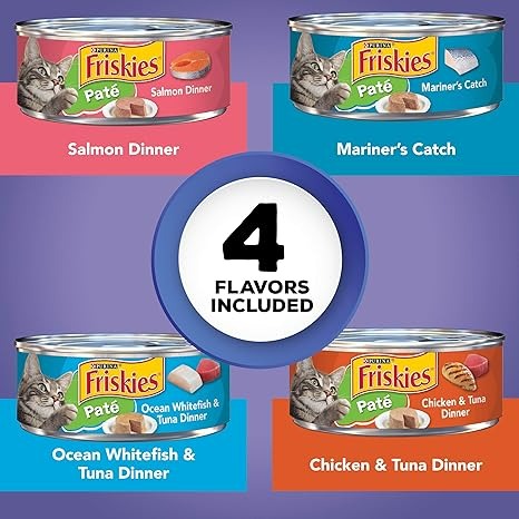 Purina Friskies Wet Cat Food Pate - 5.5 Oz - 40 Adet