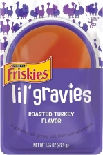 Purina Friskies Lil' Gravies -Turkey- 1.55 Oz - 16 Adet