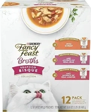 Purina Fancy Feast Broths - 1.4 Oz - 12 Adet