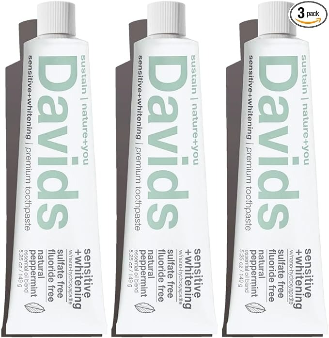 Davids Nano Hydroxyapaite Natural Toothpaste - 5.25 Oz - 3 Adet