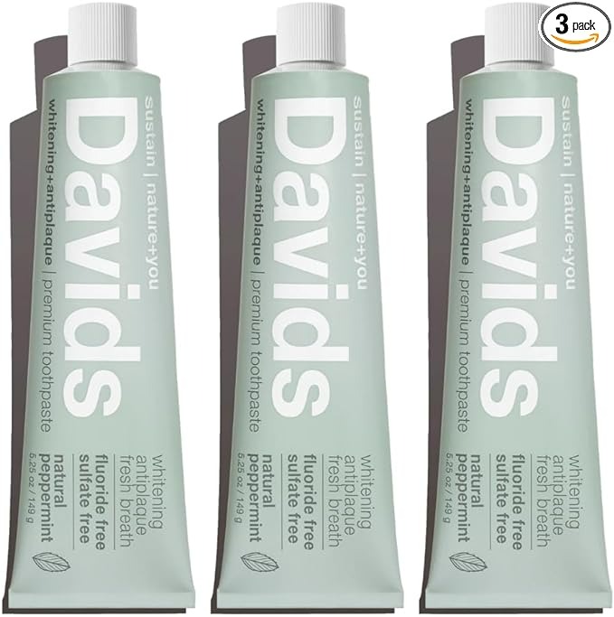 Davids Fluoride Free Toothpaste - 5.25 Oz - 3 Adet