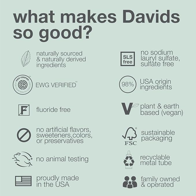 Davids Fluoride Free Toothpaste - 5.25 Oz - 3 Adet