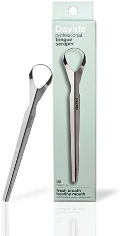 Davids 100% Medical Grade Stainless Steel Professional Tongue Scraper