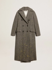 Golden Goose Women's Long Herringbone Coat