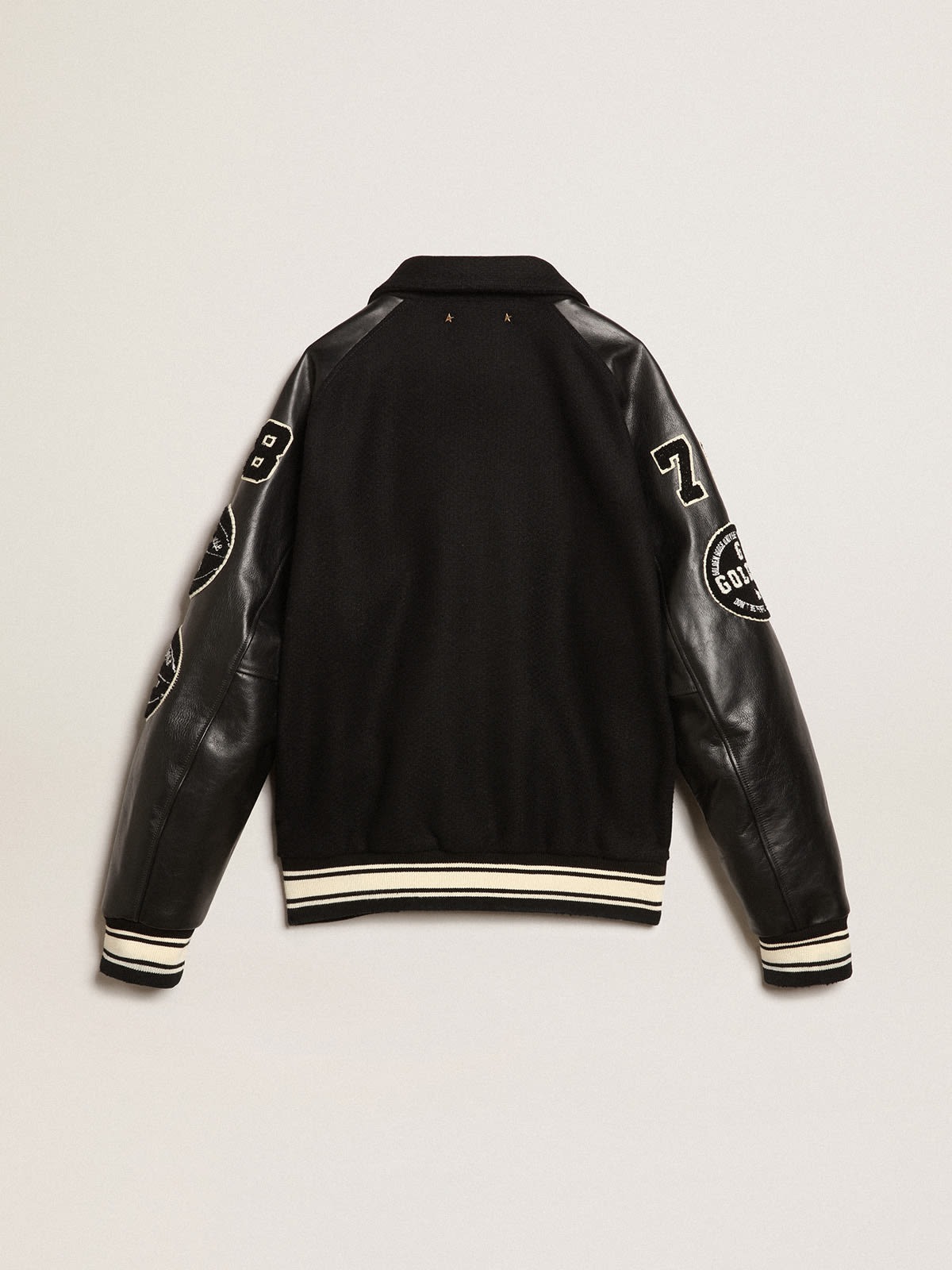 Golden Goose Black Wool Bomber Jacket