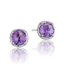 Tacori Gemma Bloom Amethyst Gemstone Stud Fashion Earring (2.54GTW)