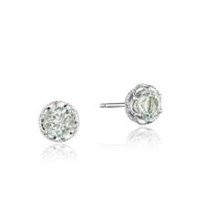 Tacori Crescent Crown Collection Prasiolite Stud Earrings