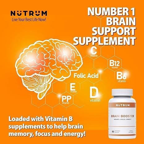 Nutrum Brain Booster Supplement - 90 Kapsül