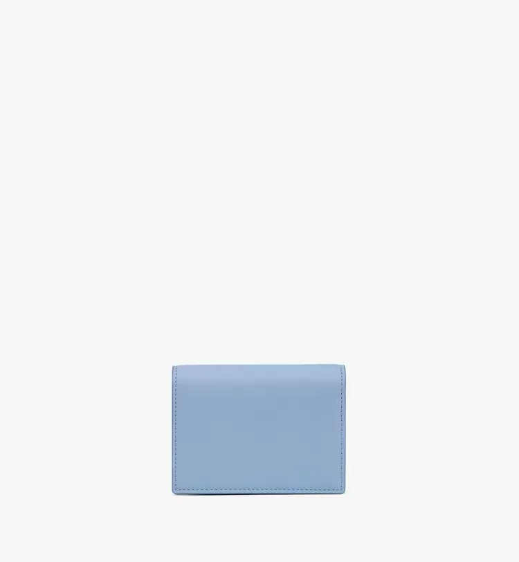 MCM Diamond Snap Wallet in Spanish Calf Leather - Blue