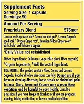 Dr. Schulze's Intestinal Formula #1 Colon Bowel Cleanse - 90 Kapsül - 2 Adet