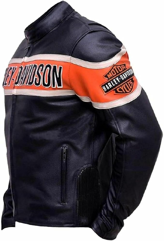 Harley Davidson Black Biker Harley Leather Jackets for Men