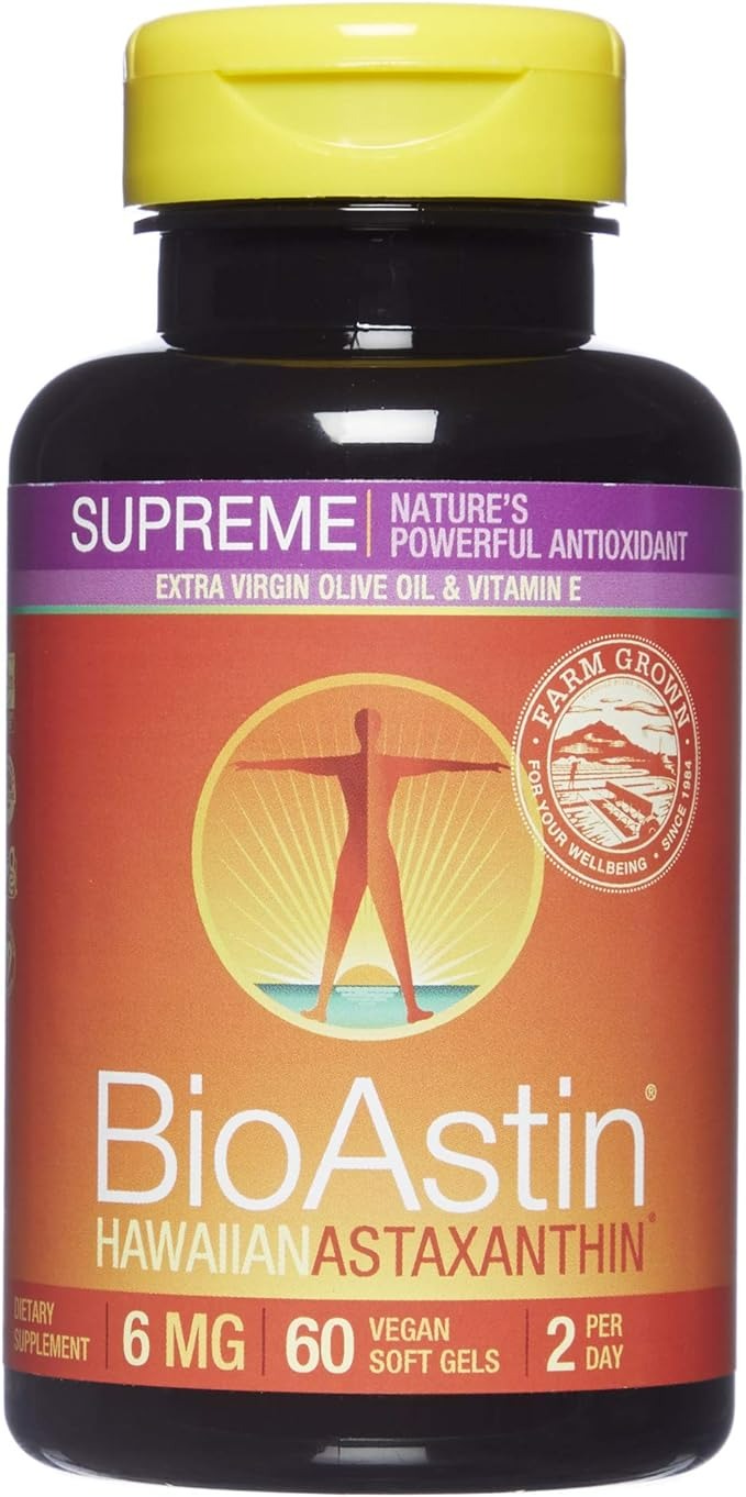 Nutrex Hawaii BioAstin Supreme Hawaiian Astaxanthin - 6 mg - 60 Softgels