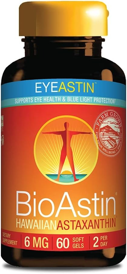 Nutrex Hawaii EyeAstin, BioAstin Hawaiian Astaxanthin with Lutein & Zeaxanthin - 60 Adet