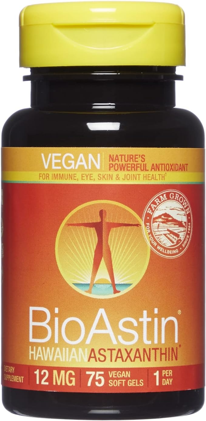 Nutrex Hawaii BioAstin Vegan Hawaiian Astaxanthin - 12 Mg - 75 Adet