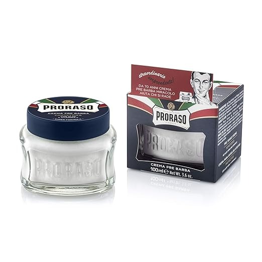 Proraso Pre-Shave Conditioning Cream for Men with Vitamin E and Aloe Vera - 3.6 Oz