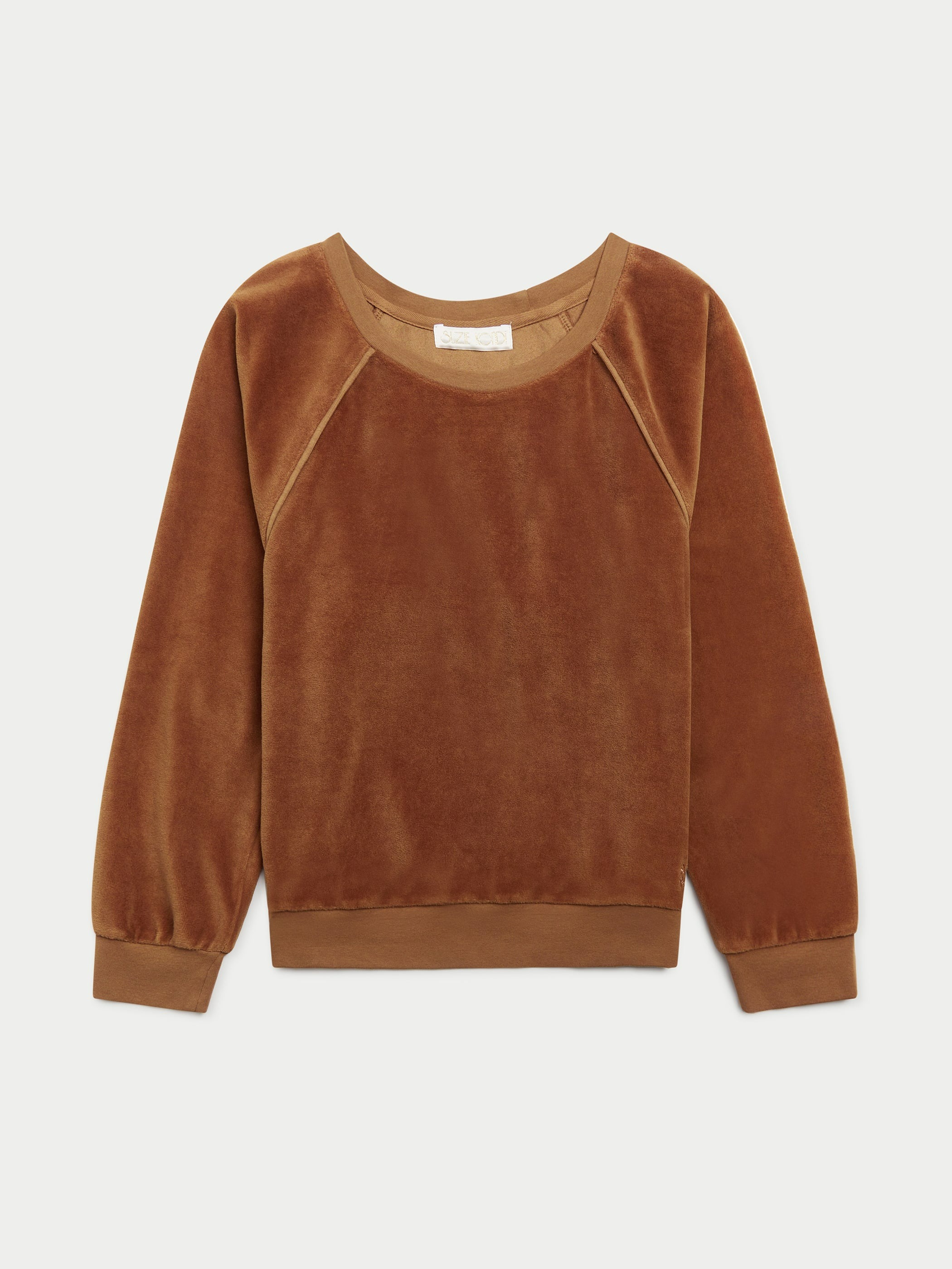 Suzie Kondi The Saba Raglan Top in Velour - Copper