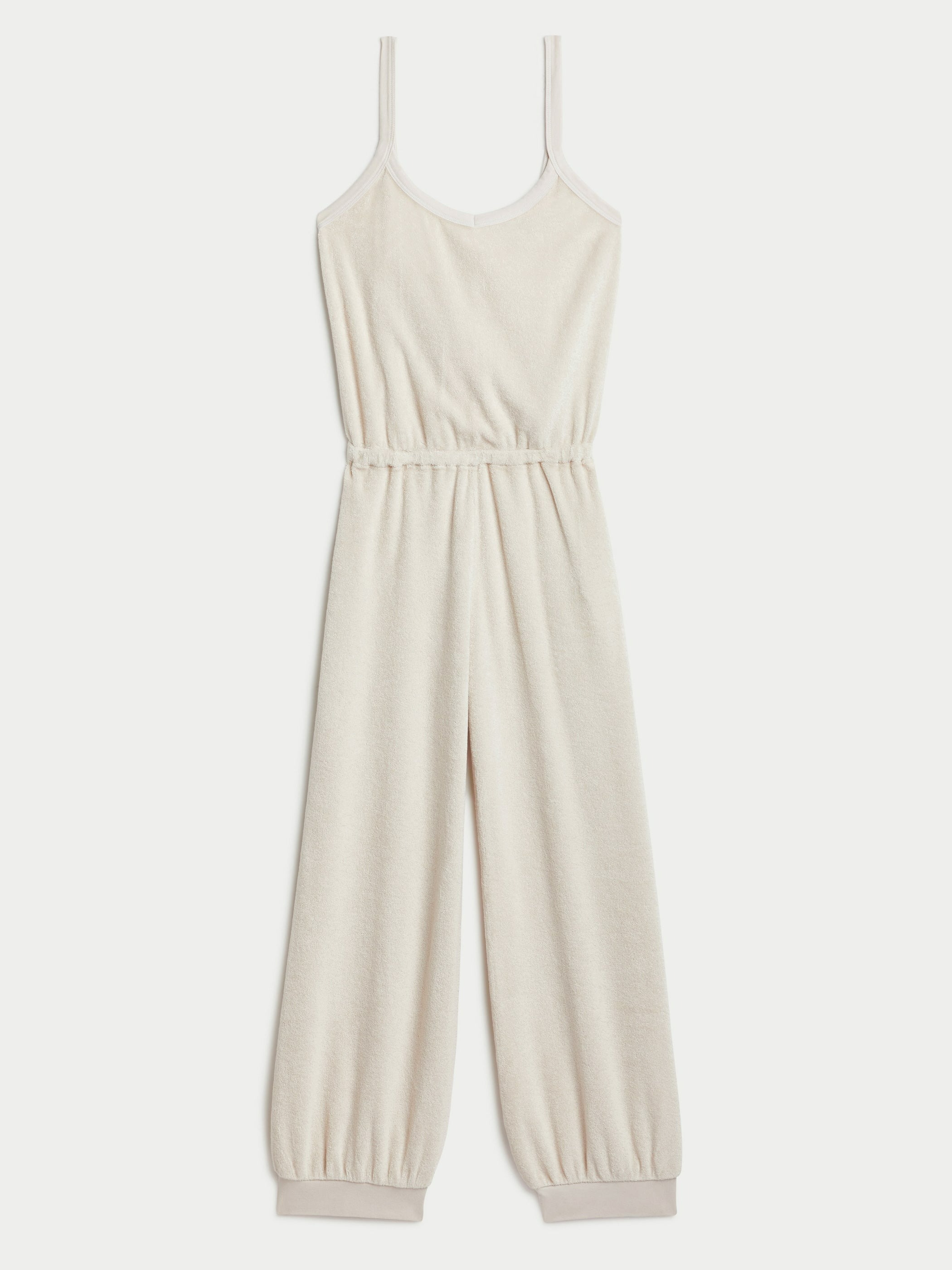 Suzie Kondi The Giorgi Tank Jumpsuit in Terry - Natural