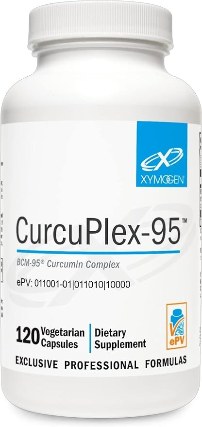 Xymogen CurcuPlex-95 - BCM-95 Curcumin Supplements - 120 Kapsül