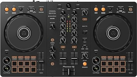 Pioneer DJ DDJ-FLX4 2-deck Rekordbox and Serato DJ Controller - Graphite