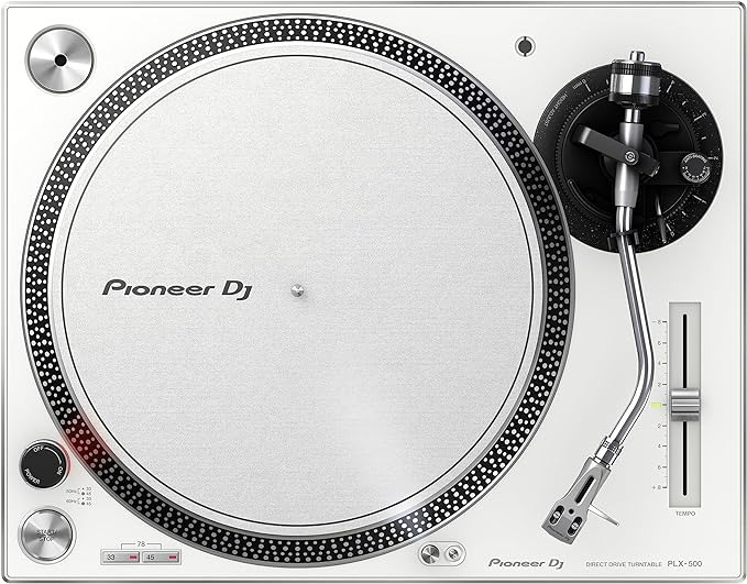 Pioneer DJ PLX-500 Direct Drive Turntable - White