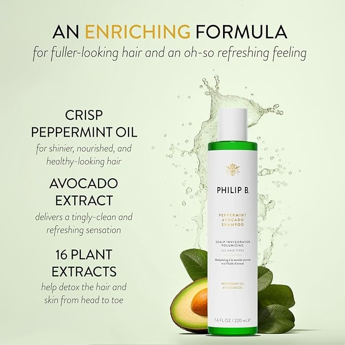 Philip B. Peppermint Avocado Shampoo - 220 Ml