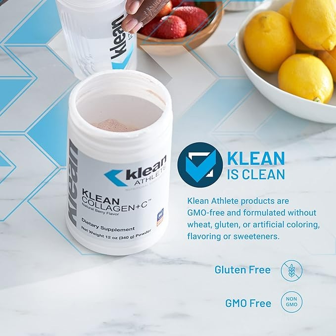 Klean ATHLETE Klean Collagen+C - 340 Gr - Natural Berry Flavor