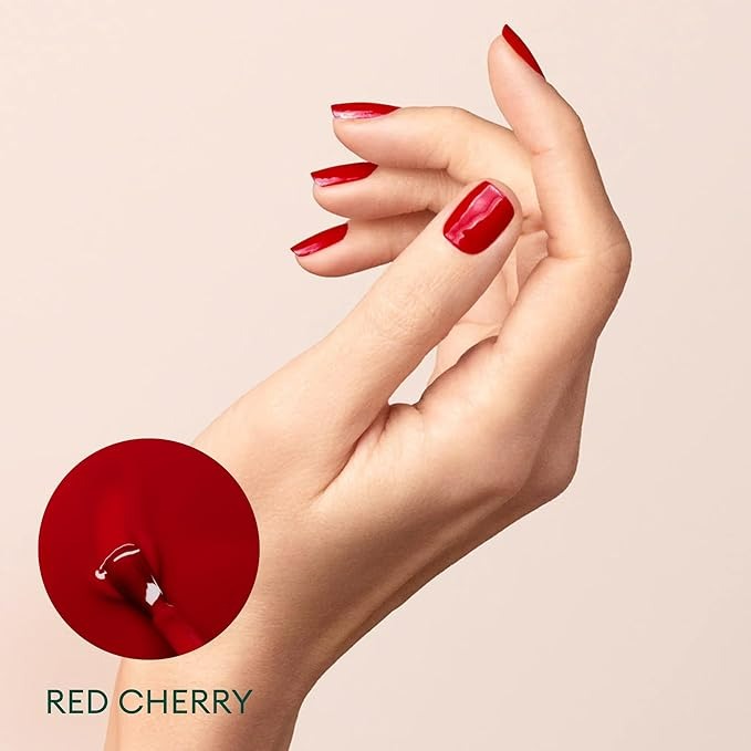 Manucurist Green Flash LED Gel Nail Polish - Red Cherry - 0.5 Fl Oz