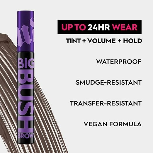 Urban Decay Big Bush Volumizing Tinted Brow Gel - Dark Drapes - 0.2 Fl Oz