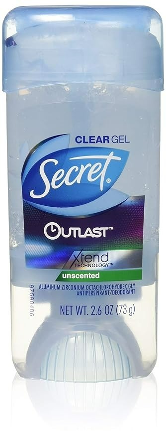 Secret Outlast Xtend Antiperspirant Deodorant - Clear Gel - 2.6 Oz