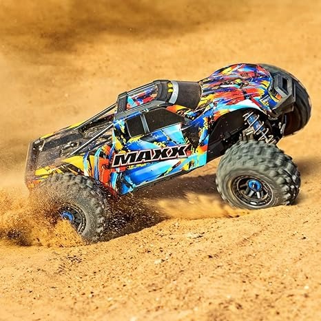 Traxxas Maxx Wide Colourful 1:10 RC Model Car Monster Truck 4WD RTR 2.4GHz