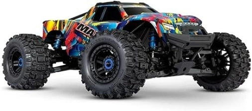 Traxxas Maxx Wide Colourful 1:10 RC Model Car Monster Truck 4WD RTR 2.4GHz