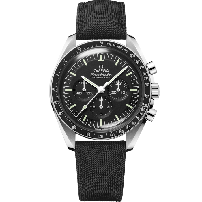 Omega Speedmaster Moonwatch - 42 Mm - Steel On Coated Nylon Fabric Strap