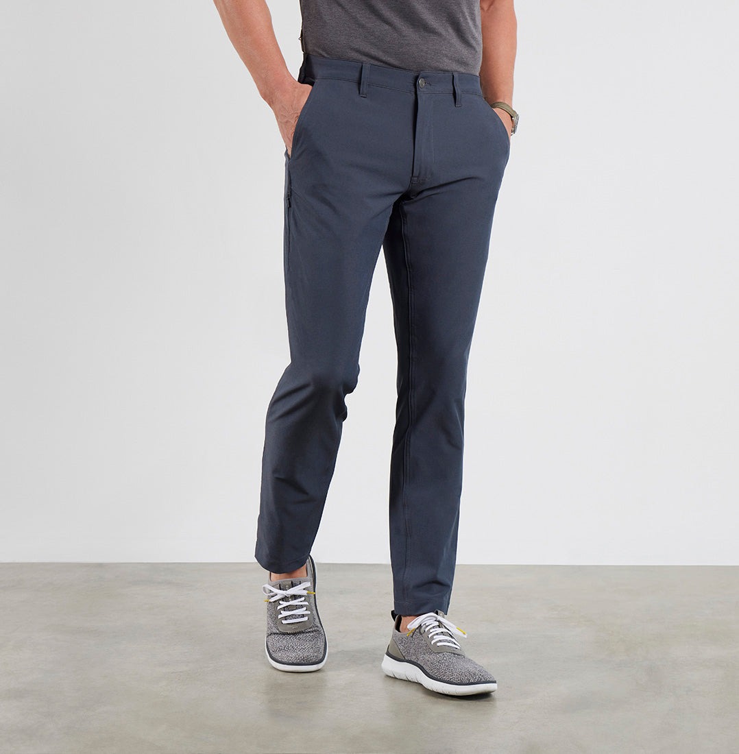 Bluffworks Envoy Lightweight Travel Pants - Blue Grey Alloy