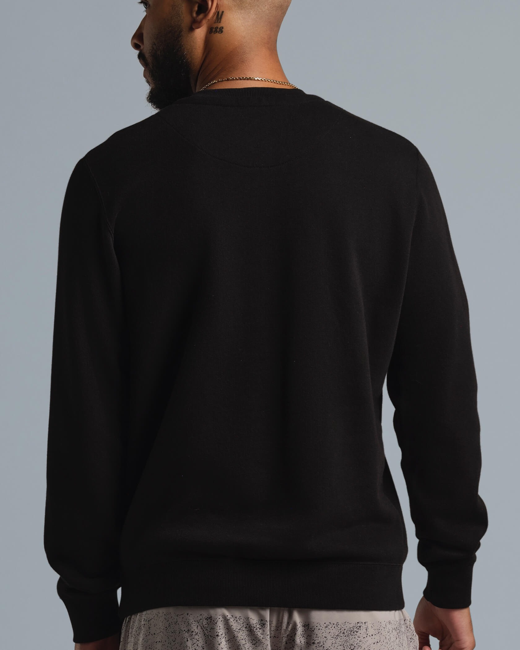 Municipal Origin Fleece Crew - Black / White