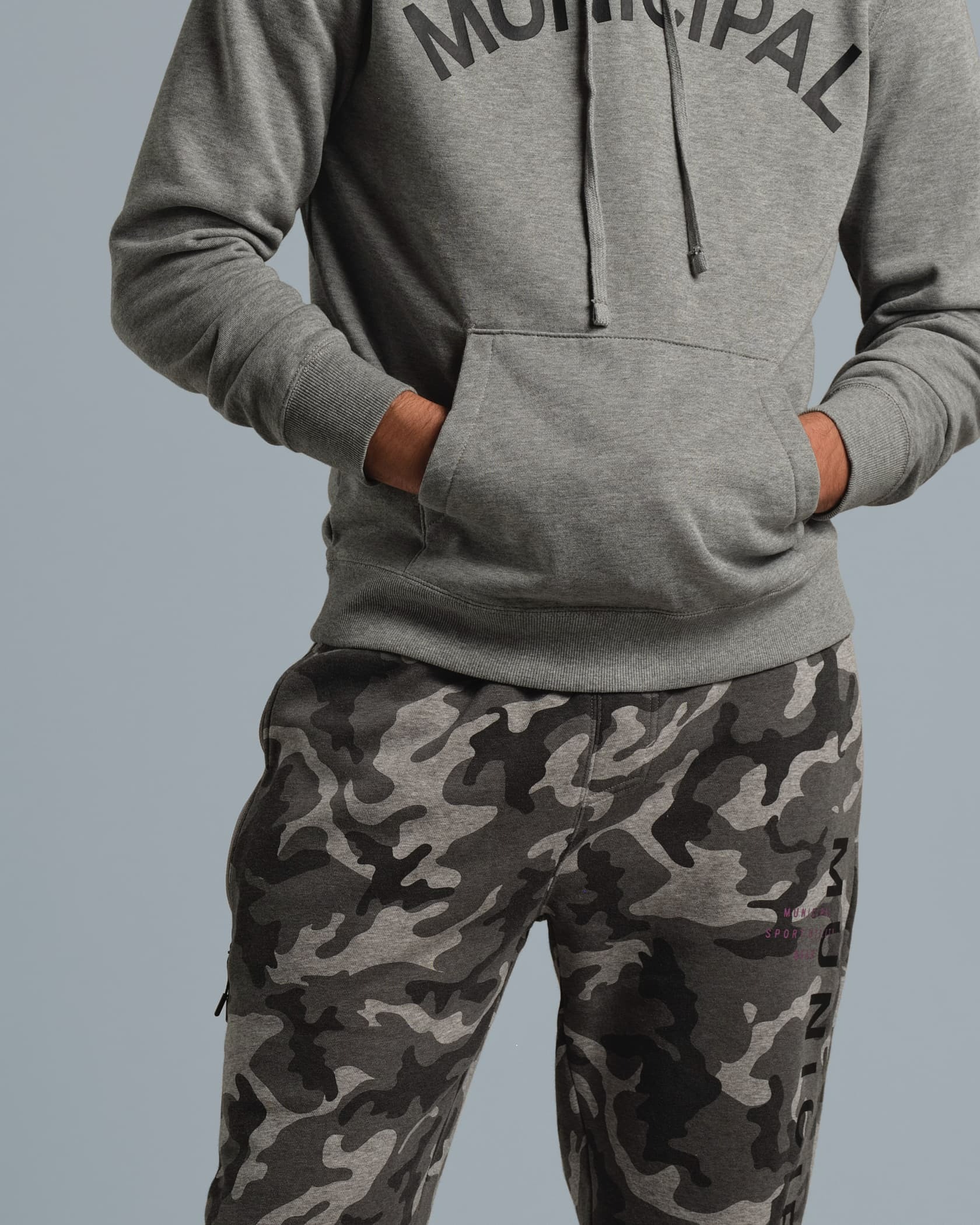 Municipal Origin 300 Hoodie - Athletic Gray / Black