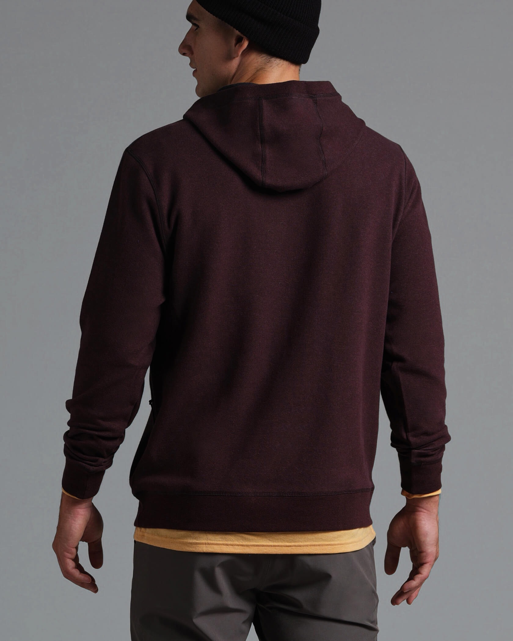 Municipal Cordless Snap Hoodie - Chocolate