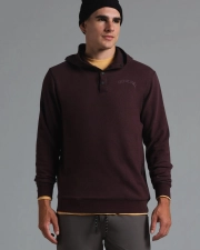 Municipal Cordless Snap Hoodie - Chocolate