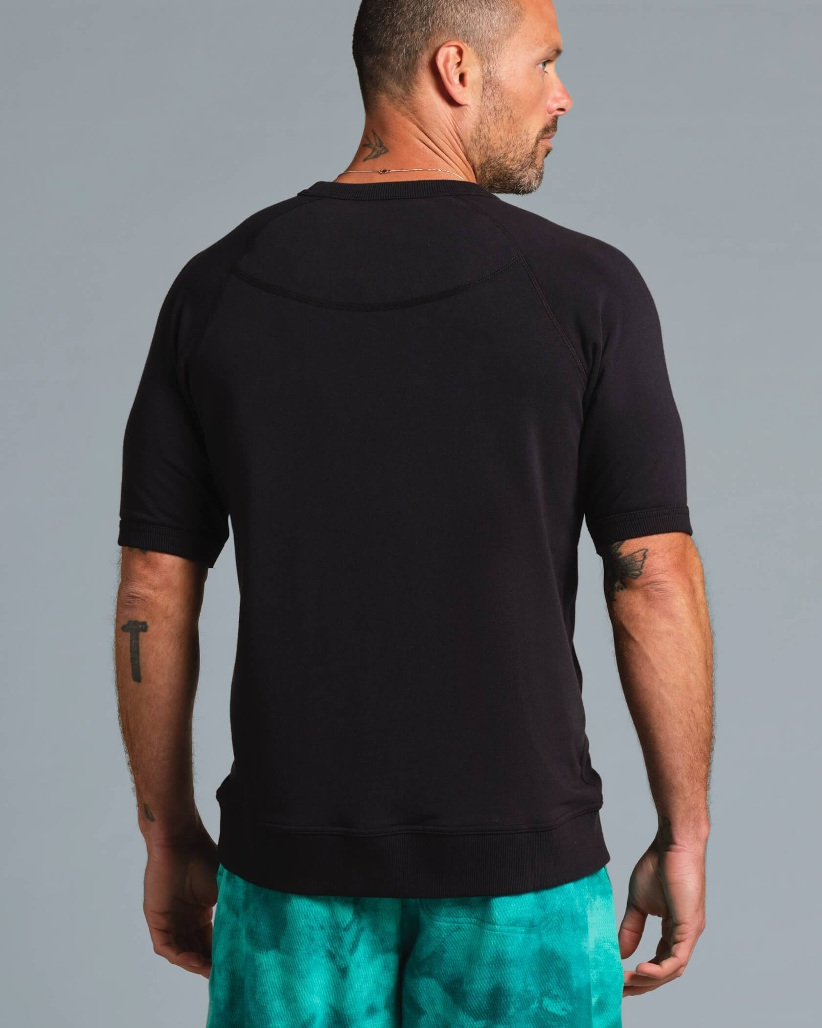 Municipal Podium Short Sleeve Fleece Crew - Black