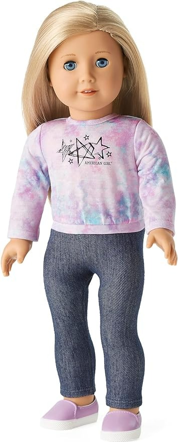 American Girl Truly Me 18 Inch Doll 27 & School Day to Soccer Play Playset with Supplies - Blonde