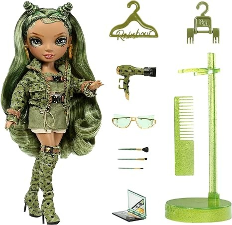 Rainbow High Olivia- Camo Green Fashion Doll