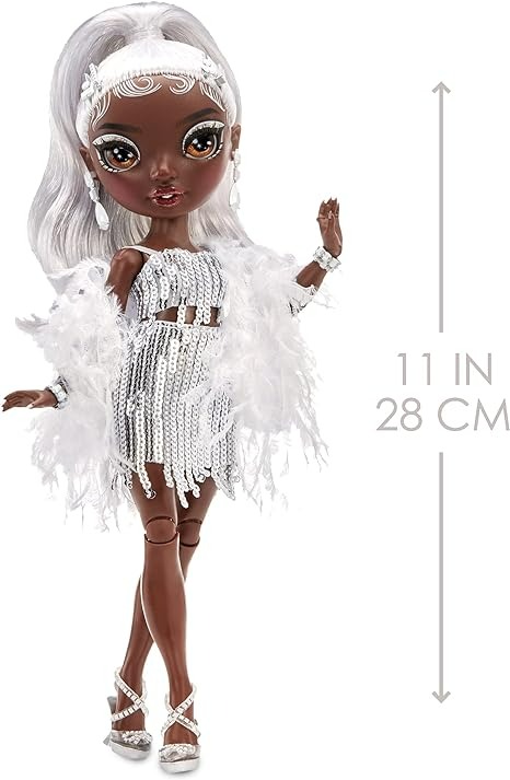 Rainbow High Rainbow Vision Rainbow Divas- Ayesha Sterling (Silver) Posable Fashion Doll