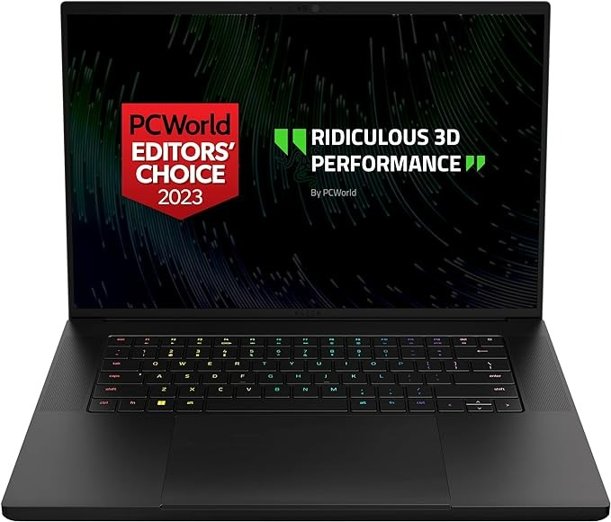 Razer Blade 16 Gaming-Laptop: NVIDIA GeForce RTX 4070 13th Gen Intel 24-Core i9 HX CPU - 16 GB Ram