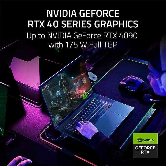 Razer Blade 16 Gaming-Laptop: NVIDIA GeForce RTX 4070 13th Gen Intel 24-Core i9 HX CPU - 16 GB Ram